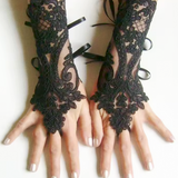 Gothic Lace Fingerless Gloves