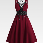 Gothic Lace Up Dress
