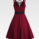 Gothic Lace Up Dress