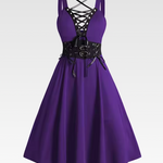 Gothic Lace Up Dress