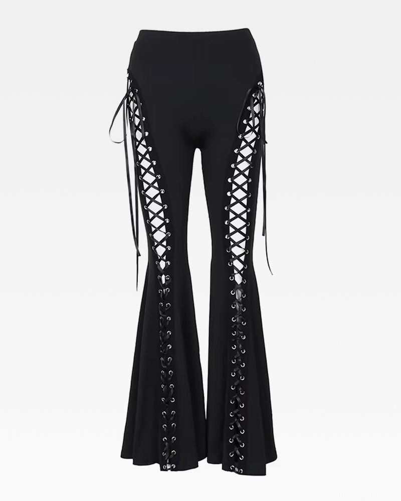 Gothic Lace Up Pants