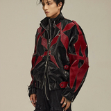 Gothic Leather Jacket Mens