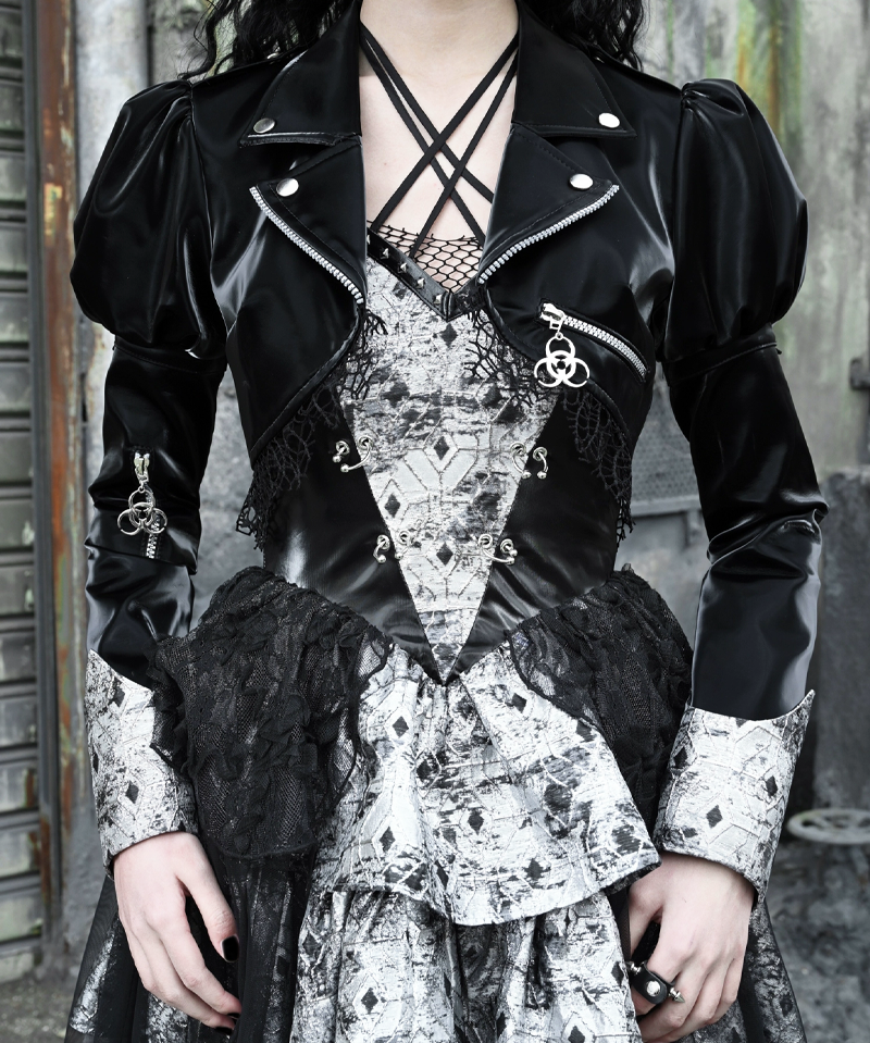 Gothic Leather Jacket Womens