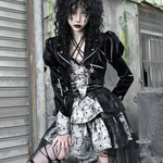 Gothic Leather Jacket Womens