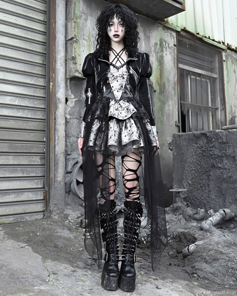 Gothic Leather Jacket Womens