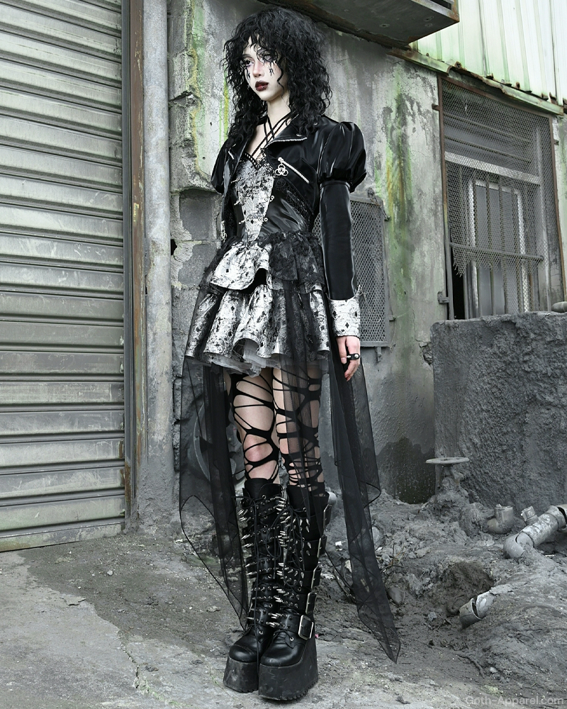 Gothic Leather Jacket Womens