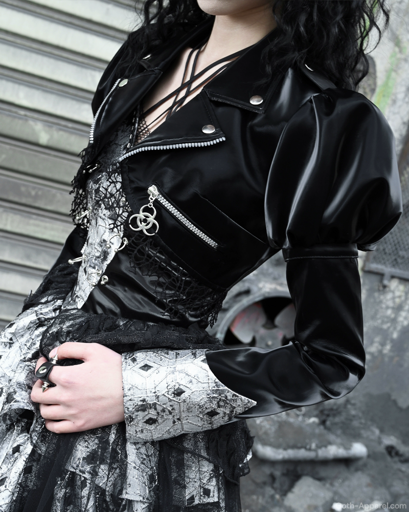 Gothic Leather Jacket Womens