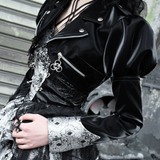 Gothic Leather Jacket Womens