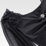 Gothic Long Sleeve Crop Top