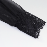 Gothic Long Sleeve Crop Top