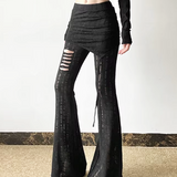Gothic Pants With Skirt