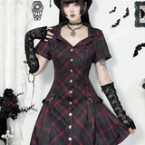Gothic Plaid Dress