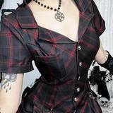 Gothic Plaid Dress