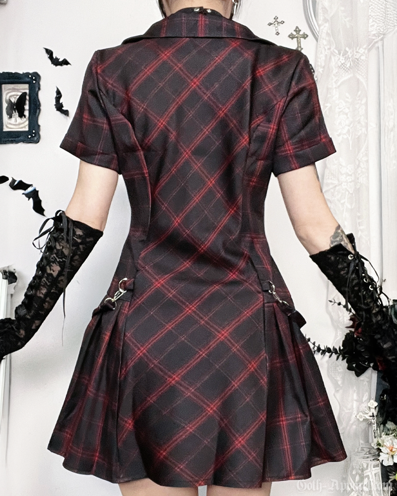 Gothic Plaid Dress