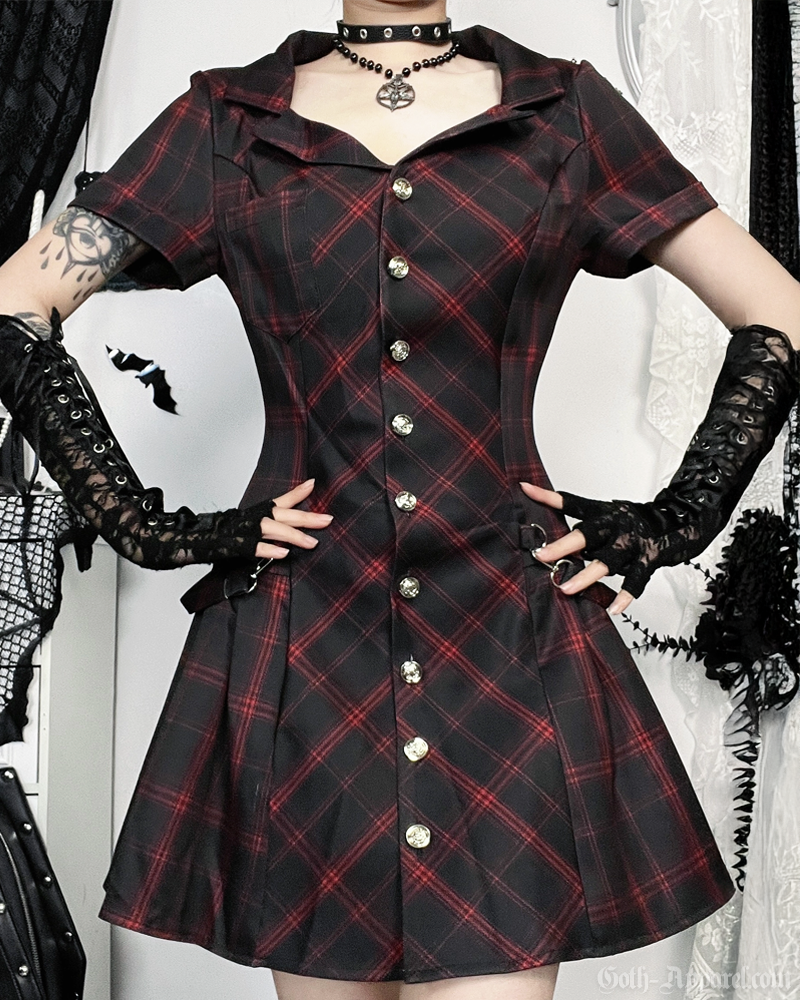 Gothic Plaid Dress