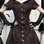 Gothic Plaid Dress