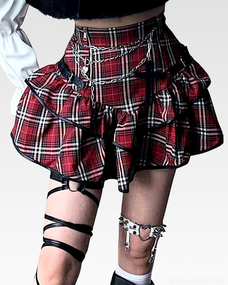 Gothic Plaid Skirt