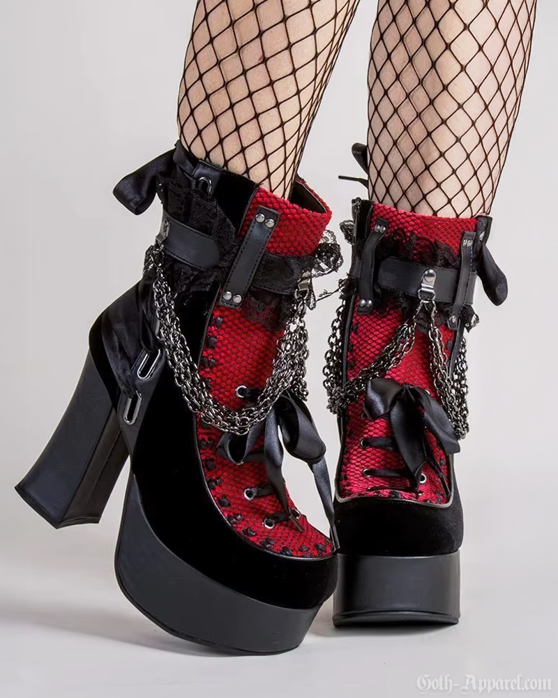 Gothic Platform Ankle Boots