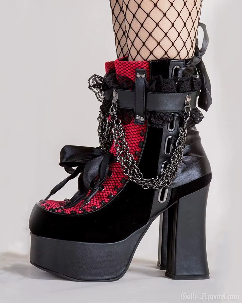 Gothic Platform Ankle Boots