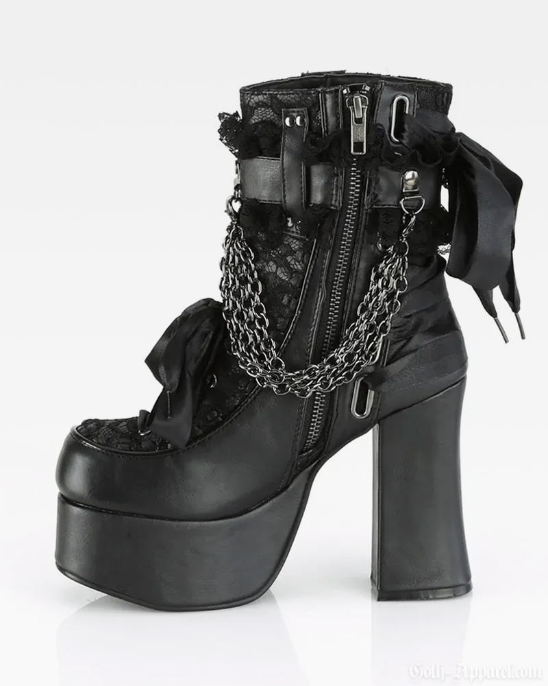 Gothic Platform Ankle Boots