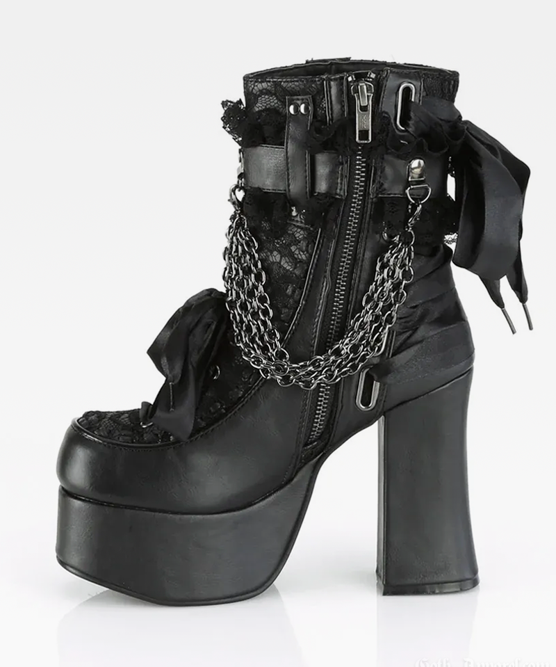 Gothic Platform Ankle Boots