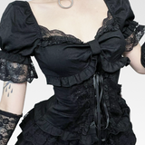 Gothic Puff Sleeve Top