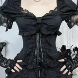 Gothic Puff Sleeve Top