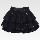 Gothic Short Ruffle Skirt