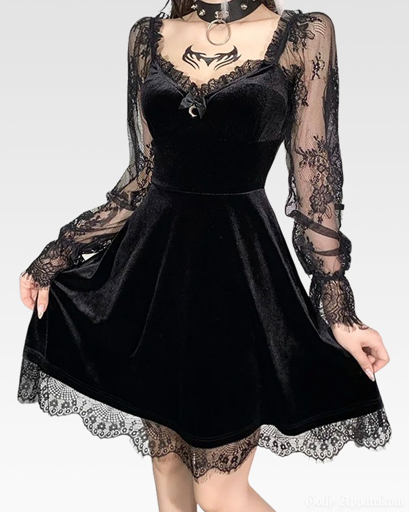 Gothic Velvet Dress