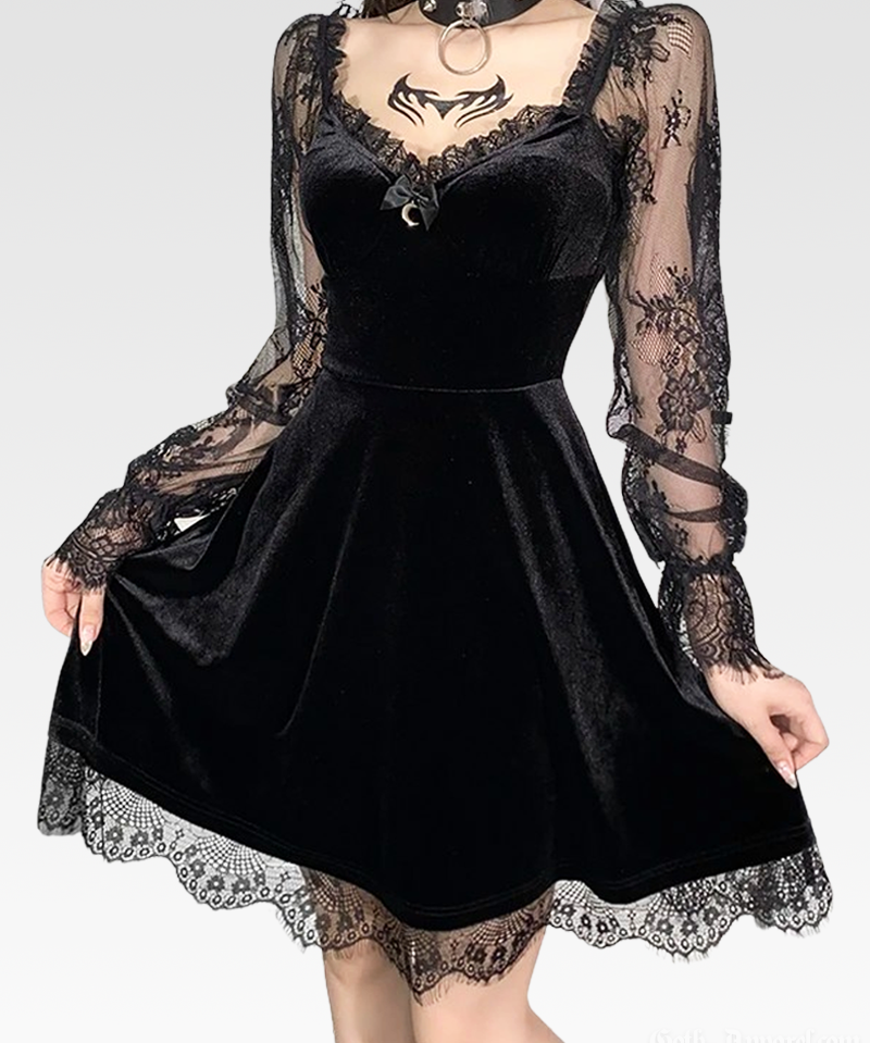 Gothic Velvet Dress