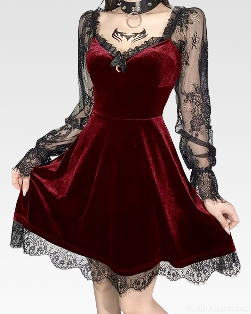 Gothic Velvet Dress