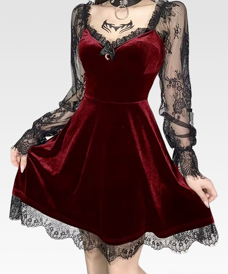 Gothic Velvet Dress