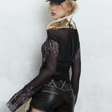 Grunge Mesh Top