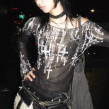 Grunge Mesh Top