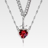 Heart And Sword Necklace