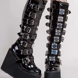 Knee High Buckle Boots