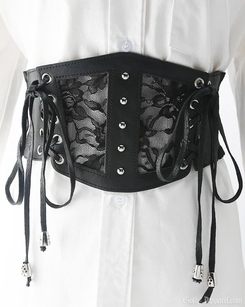 Lace Up Corset Belt