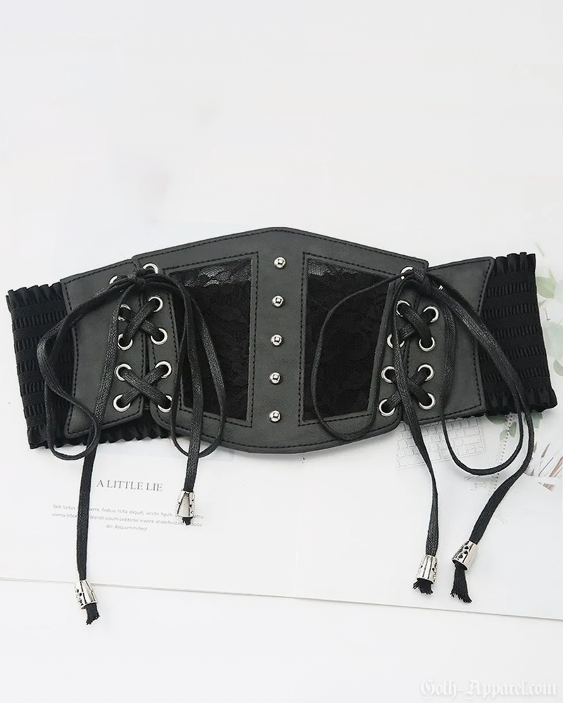 Lace Up Corset Belt