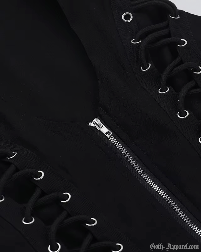 Lace Up Goth Top