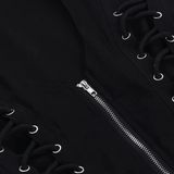 Lace Up Goth Top