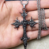 Large Gothic Cross Necklace