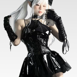 Leather Goth Dress