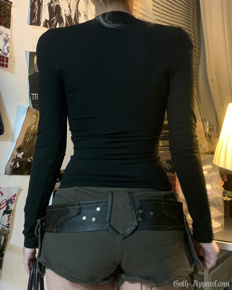 Long Sleeve Goth Top