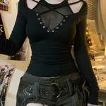 Long Sleeve Goth Top