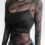 Love Hate Mesh Top