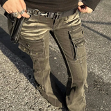 Low Waist Cargo Jeans