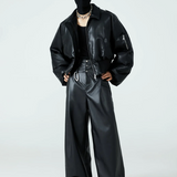 Mens Cropped Leather Jacket