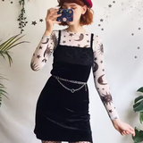 Moon And Sun Mesh Top