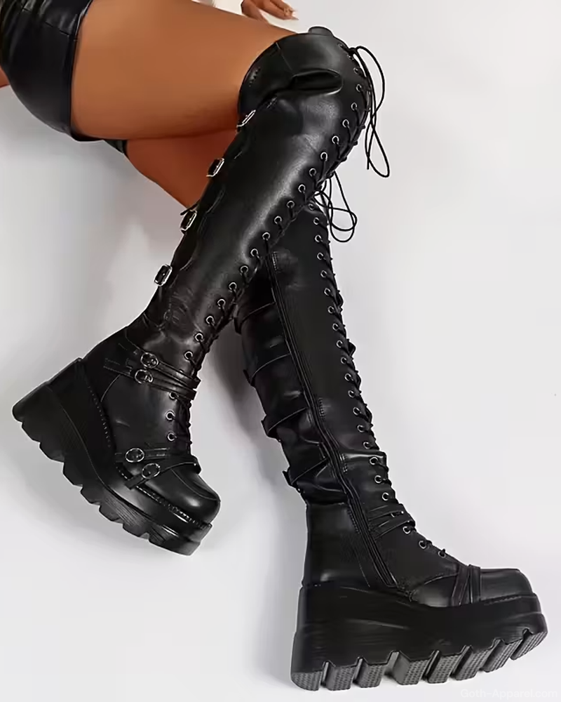 Over The Knee Gothic Boots