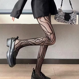 Patterned Fishnet Tights